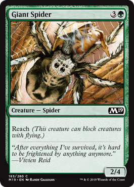 Giant Spider (Magic 2019 Core Set) Medium Play