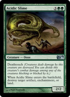 Acidic Slime (Magic 2010 Core Set) Medium Play Foil