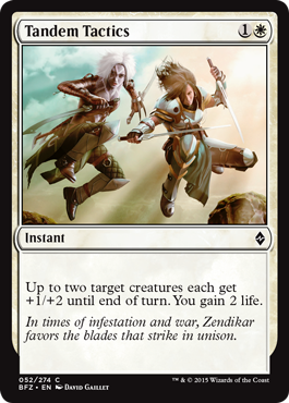 Tandem Tactics (Battle for Zendikar) Medium Play Foil