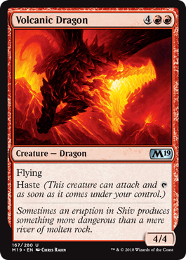 Volcanic Dragon (Magic 2019 Core Set) Near Mint