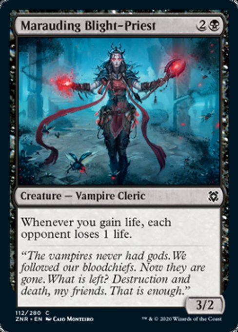 Marauding Blight-Priest (Zendikar Rising) Light Play