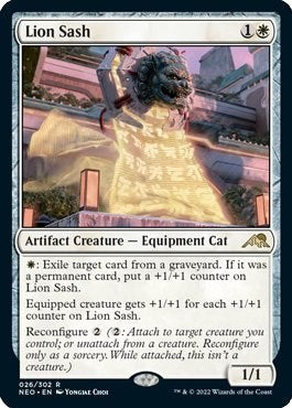 Lion Sash (Kamigawa: Neon Dynasty) Medium Play