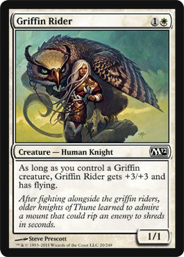 Griffin Rider (Magic 2012 Core Set) Heavy Play