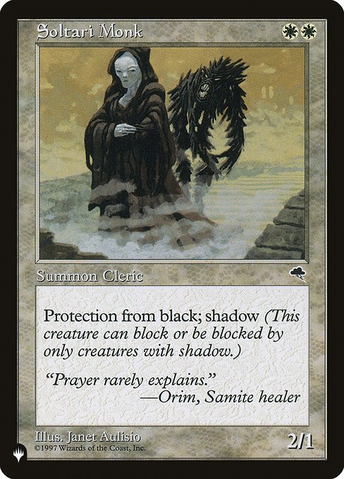 Soltari Monk (The List) Near Mint