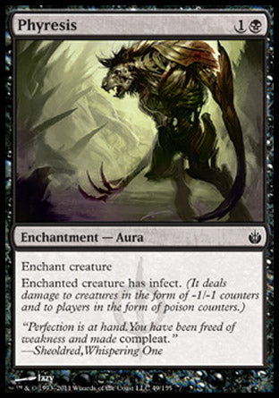 Phyresis (Mirrodin Besieged) Medium Play Foil