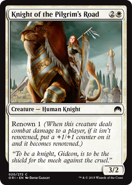 Knight of the Pilgrim's Road (Magic Origins) Medium Play