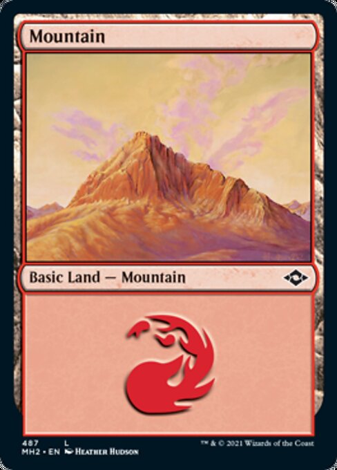 Mountain (487) (Modern Horizons 2) Light Play Foil