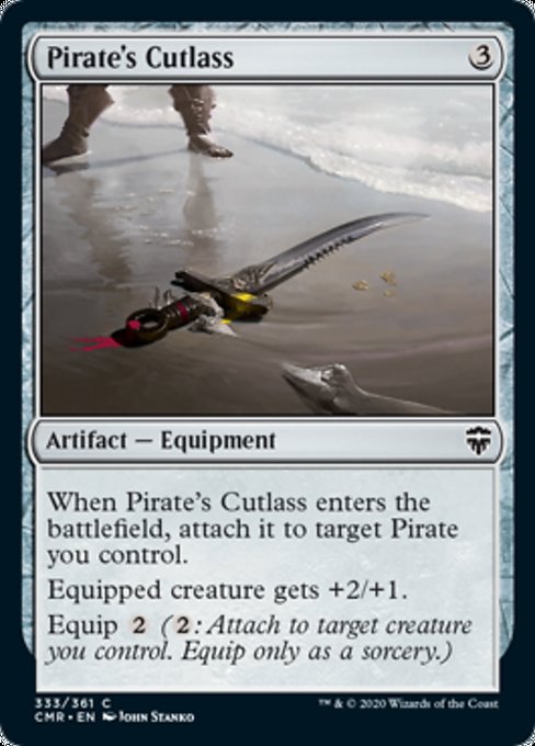 Pirate's Cutlass (Commander Legends) Medium Play Foil