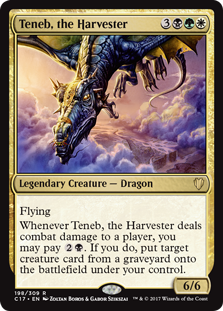 Teneb, the Harvester (Commander 2017) Light Play
