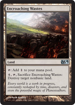Encroaching Wastes (Magic 2014 Core Set) Medium Play