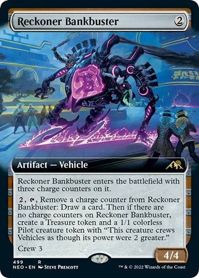 Reckoner Bankbuster (Extended Art) (Kamigawa: Neon Dynasty) Near Mint