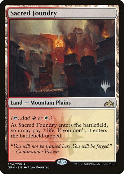 Sacred Foundry (Promo Pack: Throne of Eldraine) Light Play