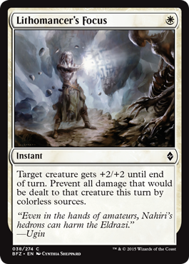 Lithomancer's Focus (Battle for Zendikar) Near Mint