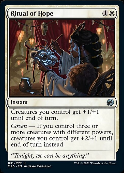 Ritual of Hope (Innistrad: Midnight Hunt) Light Play