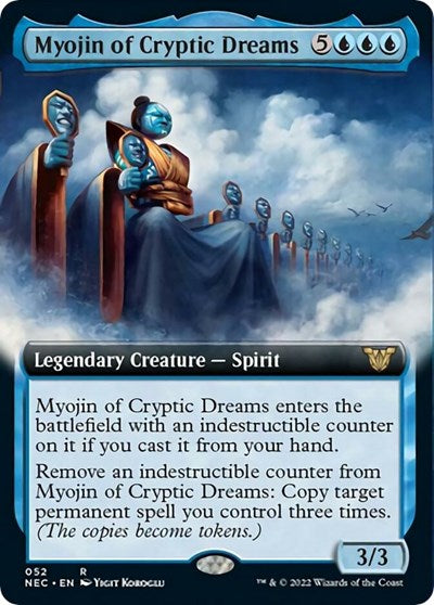 Myojin of Cryptic Dreams (Extended Art) (Commander: Kamigawa: Neon Dynasty) Light Play