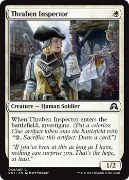 Thraben Inspector (Shadows Over Innistrad) Medium Play