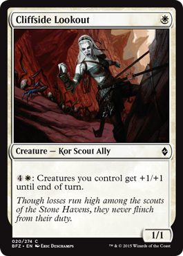 Cliffside Lookout (Battle for Zendikar) Medium Play