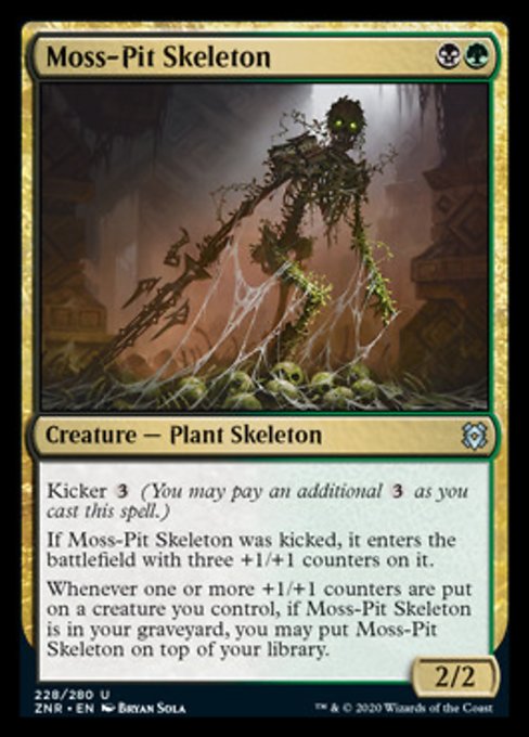 Moss-Pit Skeleton (Zendikar Rising) Light Play
