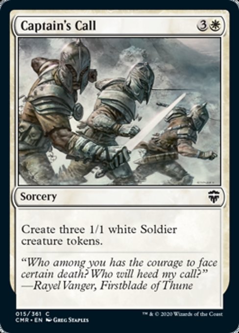 Captain's Call (Commander Legends) Near Mint Foil