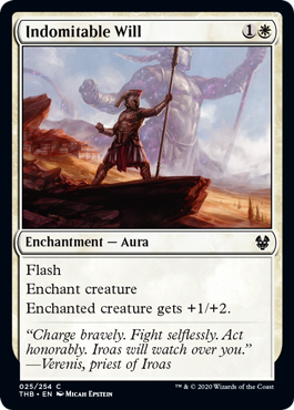 Indomitable Will (Theros Beyond Death) Light Play Foil