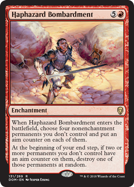 Haphazard Bombardment (Dominaria) Medium Play