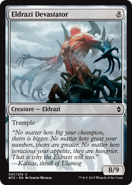 Eldrazi Devastator (Battle for Zendikar) Medium Play