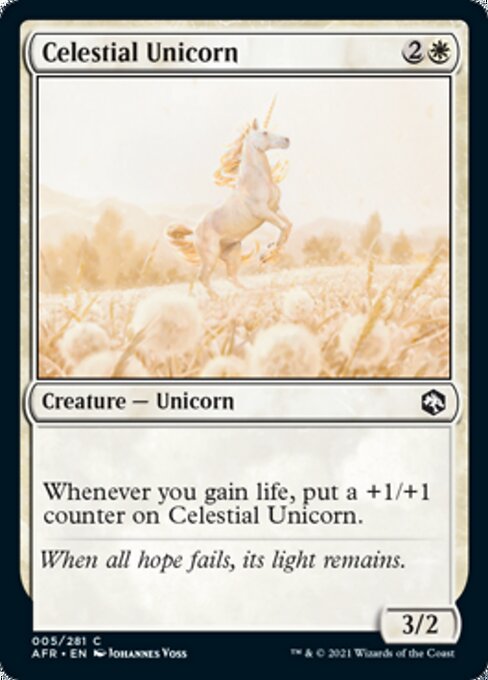 Celestial Unicorn (Adventures in the Forgotten Realms) Near Mint
