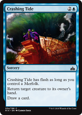 Crashing Tide (Rivals of Ixalan) Near Mint Foil