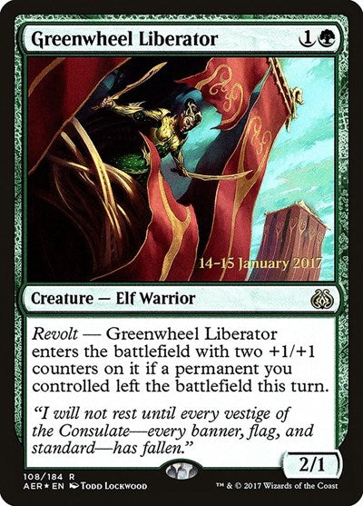 Greenwheel Liberator (Promos: Prerelease Cards) Light Play Foil