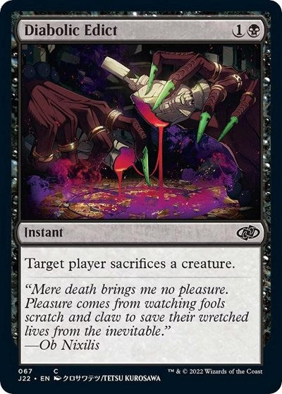 Diabolic Edict (Jumpstart 2022) Near Mint