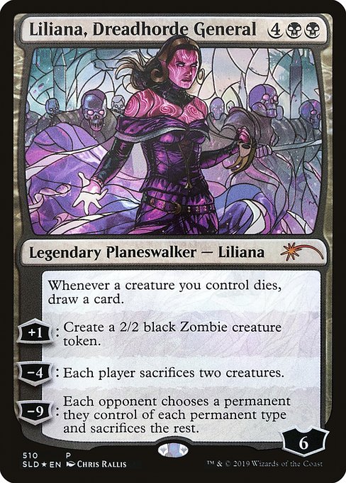 Liliana Dreadhorde General Stained Glass (Secret Lair) Near Mint Foil