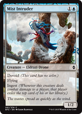 Mist Intruder (Battle for Zendikar) Medium Play