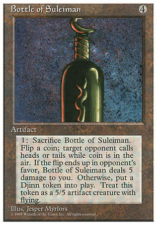 Bottle of Suleiman (4th Edition) Medium Play