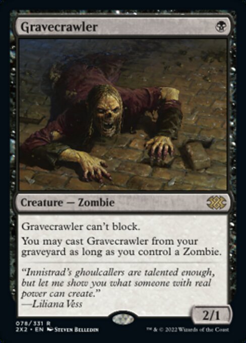 Gravecrawler (Double Masters 2022) Near Mint Foil
