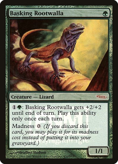 Basking Rootwalla (Promos: FNM) Medium Play Foil