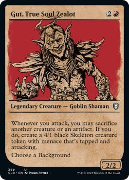 Gut, True Soul Zealot (Showcase) (Commander Legends: Battle for Baldur's Gate) Near Mint