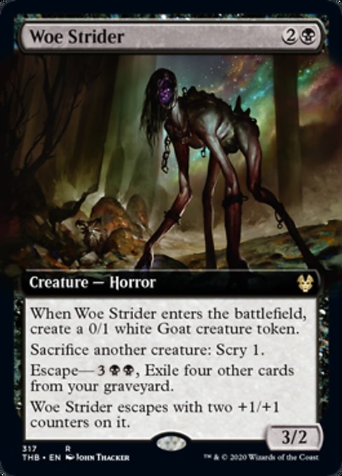 Extended Art Woe Strider (Theros Beyond Death) Near Mint
