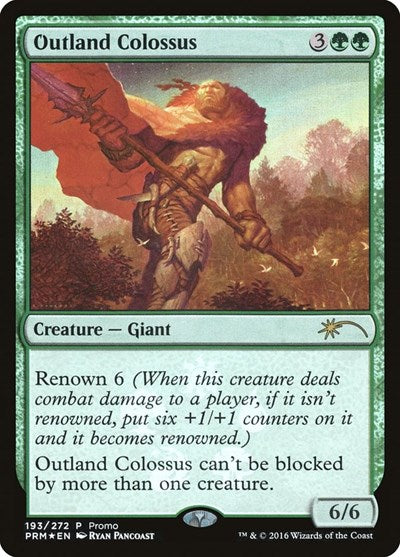 Outland Colossus (Promos: Unique and Miscellaneous) Medium Play Foil