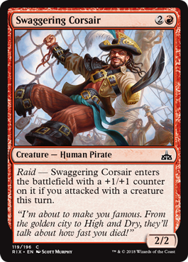 Swaggering Corsair (Rivals of Ixalan) Near Mint Foil