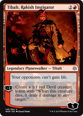 Tibalt, Rakish Instigator (War of the Spark) Near Mint