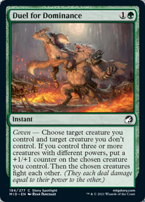 Duel for Dominance (Innistrad: Midnight Hunt) Near Mint Foil