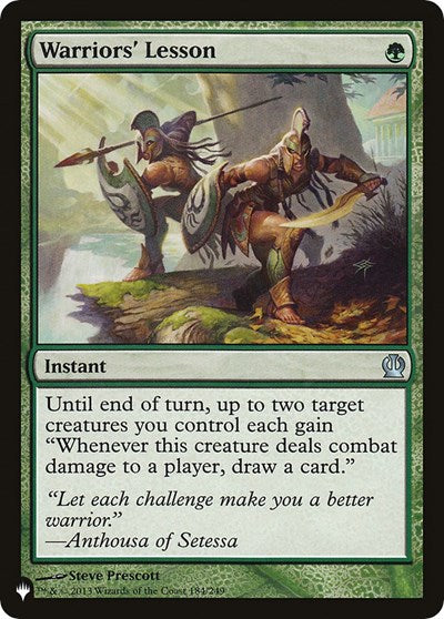 Warriors' Lesson (The List) Near Mint