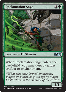 Reclamation Sage (Magic 2015 Core Set) Light Play