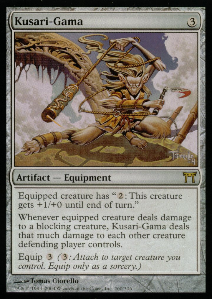 Kusari-Gama (Champions of Kamigawa) Medium Play Foil