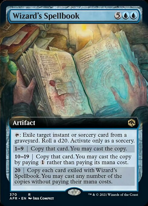 Wizard's Spellbook (Extended Art) (Adventures in the Forgotten Realms) Near Mint Foil
