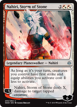 Nahiri, Storm of Stone (War of the Spark) Near Mint