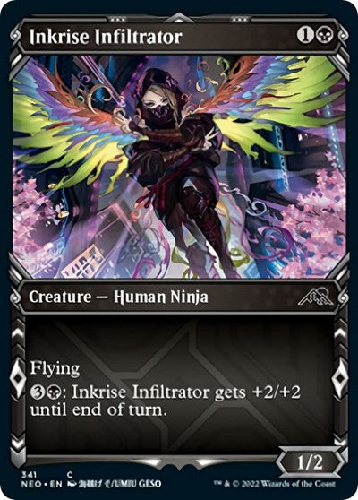 Inkrise Infiltrator (Showcase) (Kamigawa: Neon Dynasty) Near Mint