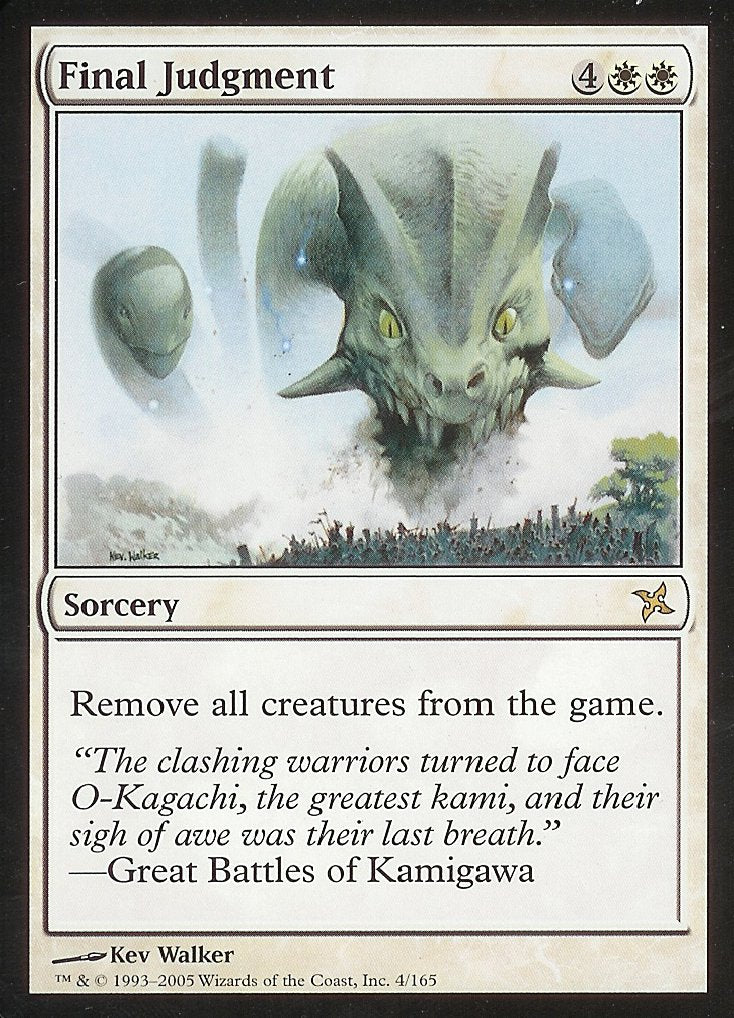 Final Judgment (Betrayers of Kamigawa) Light Play