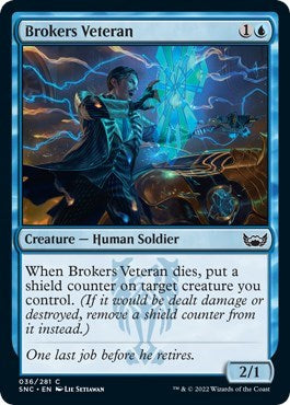 Brokers Veteran (Streets of New Capenna) Near Mint Foil