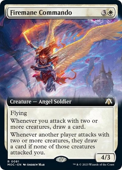 Firemane Commando (Extended Art) (Commander: March of the Machine) Near Mint